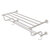 Allied Brass Carolina Collection 30'' Towel Shelf with Double Towel Bar in Satin Nickel