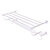 Allied Brass Carolina Collection 36'' Towel Shelf with Double Towel Bar in Polished Chrome