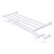 Allied Brass Carolina Collection 36'' Towel Shelf with Double Towel Bar in Satin Chrome