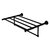 Allied Brass Carolina Collection 24'' Towel Shelf with Integrated Towel Bar in Matte Black