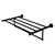 Allied Brass Carolina Collection 30'' Towel Shelf with Integrated Towel Bar in Matte Black