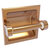 Allied Brass Clearview Collection Recessed Toilet Paper Holder with Smooth Accents in Brushed Bronze