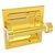 Allied Brass Clearview Collection Recessed Toilet Paper Holder with Smooth Accents in Polished Brass