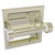 Allied Brass Clearview Collection Recessed Toilet Paper Holder with Smooth Accents in Polished Nickel