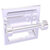 Allied Brass Clearview Collection Recessed Toilet Paper Holder with Smooth Accents in Satin Chrome