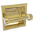 Allied Brass Clearview Collection Recessed Toilet Paper Holder with Smooth Accents in Unlacquered Brass