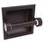 Allied Brass Clearview Collection Recessed Toilet Paper Holder with Smooth Accents in Venetian Bronze