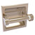 Allied Brass Clearview Collection Recessed Toilet Paper Holder with Dotted Accents in Antique Pewter