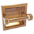 Allied Brass Clearview Collection Recessed Toilet Paper Holder with Grooved Accents in Brushed Bronze