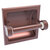 Allied Brass Clearview Collection Recessed Toilet Paper Holder with Grooved Accents in Antique Copper