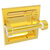 Allied Brass Clearview Collection Recessed Toilet Paper Holder with Grooved Accents in Polished Brass