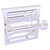 Allied Brass Clearview Collection Recessed Toilet Paper Holder with Grooved Accents in Polished Chrome