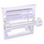 Allied Brass Clearview Collection Recessed Toilet Paper Holder with Grooved Accents in Satin Chrome