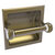 Allied Brass Clearview Collection Recessed Toilet Paper Holder with Twisted Accents in Antique Brass