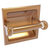 Allied Brass Clearview Collection Recessed Toilet Paper Holder with Twisted Accents in Brushed Bronze