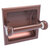 Allied Brass Clearview Collection Recessed Toilet Paper Holder with Twisted Accents in Antique Copper