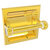 Allied Brass Clearview Collection Recessed Toilet Paper Holder with Twisted Accents in Polished Brass