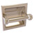Allied Brass Clearview Collection Recessed Toilet Paper Holder with Twisted Accents in Antique Pewter