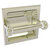 Allied Brass Clearview Collection Recessed Toilet Paper Holder with Twisted Accents in Polished Nickel