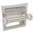 Allied Brass Clearview Collection Recessed Toilet Paper Holder with Twisted Accents in Satin Nickel