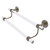 Allied Brass Clearview Collection 18'' Double Towel Bar with Smooth Accents in Antique Brass