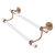 Allied Brass Clearview Collection 18'' Double Towel Bar with Smooth Accents in Brushed Bronze