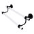 Allied Brass Clearview Collection 18'' Double Towel Bar with Smooth Accents in Matte Black