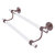 Allied Brass Clearview Collection 18'' Double Towel Bar with Smooth Accents in Antique Copper