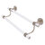 Allied Brass Clearview Collection 18'' Double Towel Bar with Smooth Accents in Antique Pewter