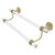 Allied Brass Clearview Collection 18'' Double Towel Bar with Dotted Accents in Satin Brass