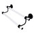 Allied Brass Clearview Collection 24'' Double Towel Bar with Dotted Accents in Matte Black