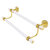 Allied Brass Clearview Collection 24'' Double Towel Bar with Dotted Accents in Polished Brass