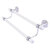 Allied Brass Clearview Collection 24'' Double Towel Bar with Dotted Accents in Satin Chrome