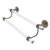 Allied Brass Clearview Collection 24'' Double Towel Bar with Grooved Accents in Antique Brass