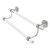 Allied Brass Clearview Collection 36'' Double Towel Bar with Grooved Accents in Satin Nickel