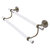 Allied Brass Clearview Collection 18'' Double Towel Bar with Twisted Accents in Antique Brass