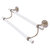Allied Brass Clearview Collection 24'' Double Towel Bar with Twisted Accents in Antique Pewter