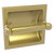 Allied Brass Dottingham Collection Recessed Toilet Paper Holder in Satin Brass