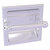 Allied Brass Dottingham Collection Recessed Toilet Paper Holder in Satin Chrome