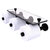 Allied Brass Dottingham Collection Horizontal Reserve 3-Roll Toilet Paper Holder with Glass Shelf in Matte Black