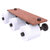 Allied Brass Dottingham Collection Horizontal Reserve 3-Roll Toilet Paper Holder with Wood Shelf in Venetian Bronze