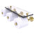 Allied Brass Dottingham Collection Horizontal Reserve 3-Roll Toilet Paper Holder with Glass Shelf in Unlacquered Brass