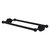 Allied Brass Dottingham Collection 18'' Back to Back Shower Door Towel Bar in Matte Black