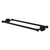 Allied Brass Dottingham Collection 24'' Back to Back Shower Door Towel Bar in Matte Black