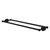 Allied Brass Dottingham Collection 30'' Back to Back Shower Door Towel Bar in Matte Black