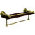 16'' Unlacquered Brass Shelving with Towel Bar