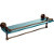 22'' Brushed Bronze Shelving with Towel Bar