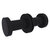 Allied Brass Fresno Collection Pair of Knobs For Back to Back On Shower Door in Matte Black