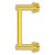 Allied Brass Fresno Collection Pull For Shower Door in Polished Brass