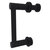 Allied Brass Fresno Collection Pull & Knob For Back to Back On Shower Door in Matte Black